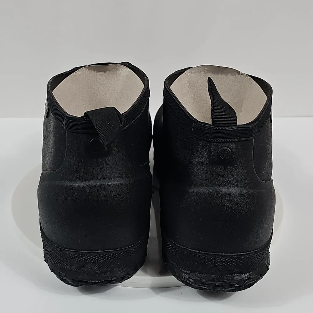 NIB Bogs Mens Zip Comp Toe Rain Boots Sz 11 Black Waterproof Work Shoe Zippered